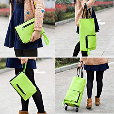 Large  Foldable Shopping Trolley Wheel Bag