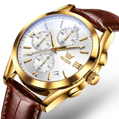 OLEVS Watch for Men Wrist Watch White