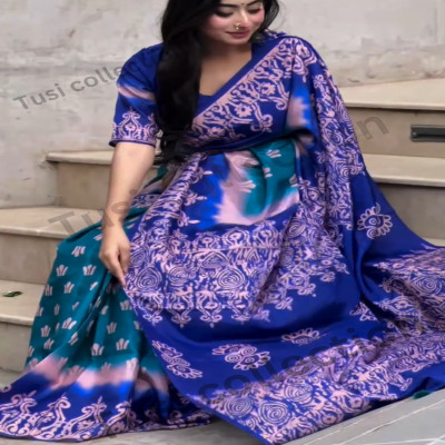 Blue Silk shari