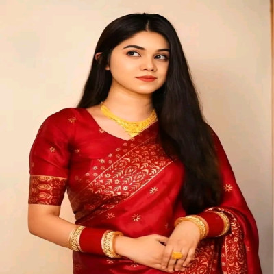 Red Silk Shari