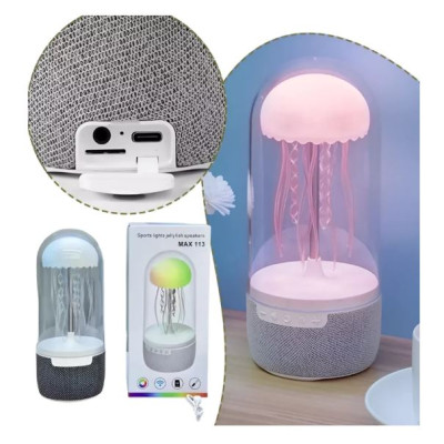 Creative Bluetooth Jellyfish Speaker with Colorful Octopus Lights