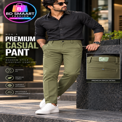 Premium Chinese Formal Pant Olive - 206