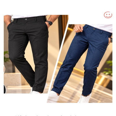 Premium Chinese Formal Pant Black_Navy blue- 210